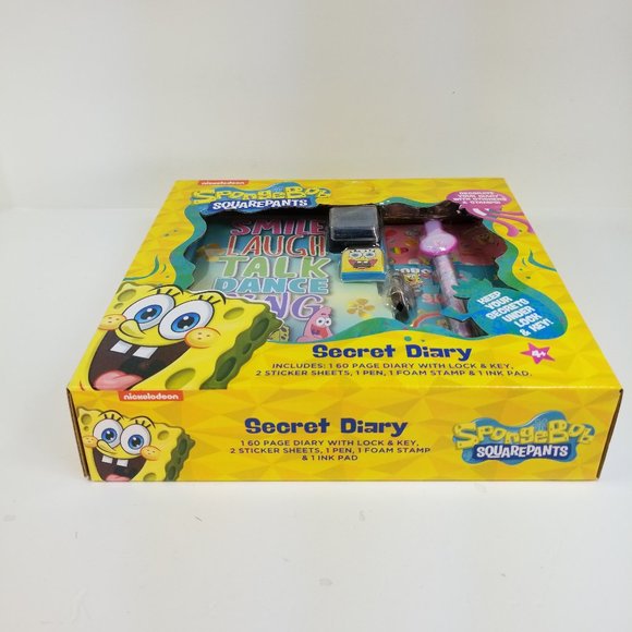 SpongeBob SquarePants Secret Diary Set - New in Box - Picture 12 of 15